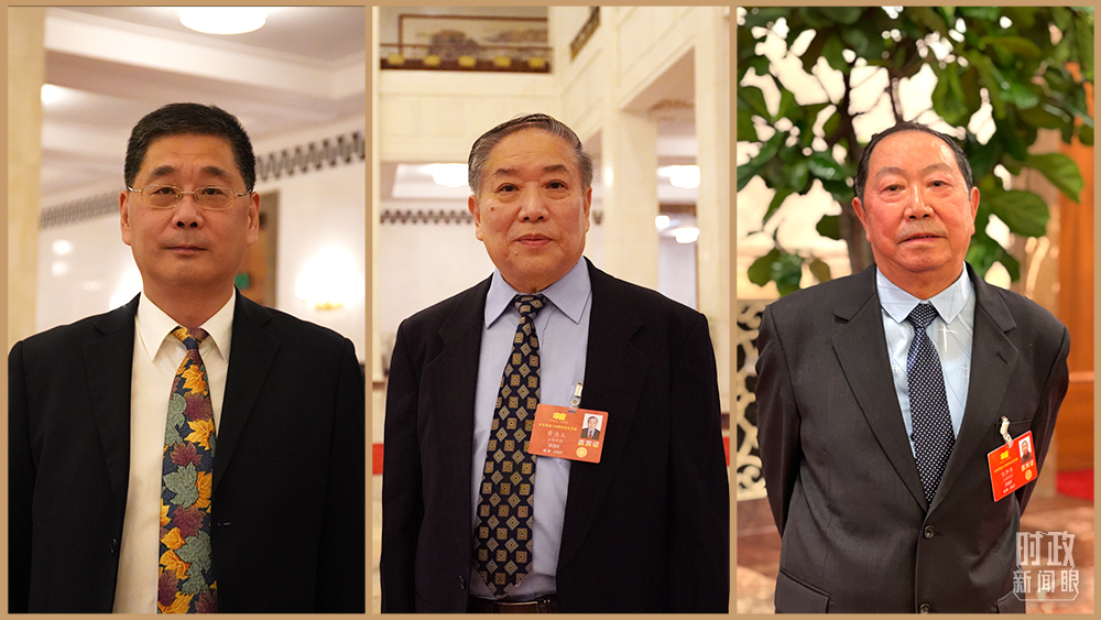 　　△三位出席大会的代表，从左至右分别是王志纮（孙中山曾外孙）、黄力工（黄兴之孙）、熊仲华（熊克武之子）。（总台央广记者潘毅、央视记者王鹏飞、卢心雨拍摄）